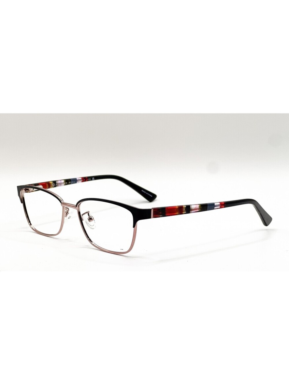 Nicole Miller Evergreen C01 Matte Black Cat Eye Eyeglass Frames 53-16-132